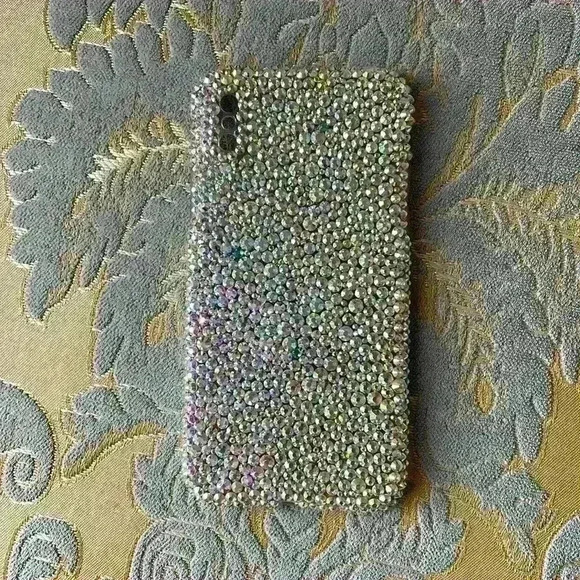Rhinestone Gem AB iPhone X Case - Picture 1 of 5